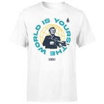 Scarface The World Is Yours Unisex T-Shirt - White - M - Blanc