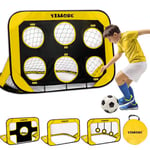 YIMORE But de Foot Enfant Extérieur, 4 Modes Cage de Foot Pop up, Pliable Mini Cage de Foot 120 x 80 x 80 cm avec Sac Porté, pour Jardin, la Cour, Plage