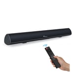 Winnes TV soundbar Speakers 3D Soundbar TV, Wall Mountable Bluetooth Speaker Soundbar 3D Surround Home Theater Speakers with Remote Control, Bluetooth, Optical, RCA, AUX, USB Connection