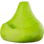 Pouf Fauteuil Recliner, Pouf Spécial Gamer - 90cm x 73cm, Textile Tissé, Résistant à l'eau, Poufs d'intérieur et d'extérieur, Citron Vert, oeko-tex