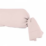 Taie de traversin en coton percale 85x185 cm camille rose, par songe de camille - Rose