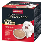 Animonda Vom Feinsten Adult Snack Pudding - 3 x 85 g Nötkött pur