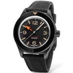 Undone Basecamp Classic Blackout Automatic BCP-CLS-BLK - Herre - 40 mm - Analog - Automatisk - Mineralglas