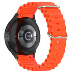 Samsung Galaxy Watch 6 Classic 47mm Sportigt Full-fit armband i silikon, orange