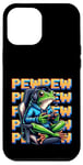 iPhone 12 Pro Max Cute Gaming Frog Pew Video Game Graphic Men Boys Kids Women Case