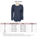 Round Neck Long Sleeve Blouse Basic Casual Fitted Long Sleeve Blouse Top UK