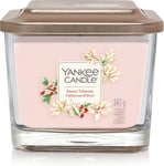 Yankee Candle Medium 3-Wick Square Scented Candle | Snowy Tuberose | Up to 38 H