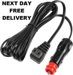 COLEMAN COOLBOX COOL BOX FRIDGE 12V 12 VOLT BATTERY LEAD CABLE PLUG CAMPING GAZ