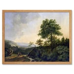 Artery8 Francois Roos View In The Harz Mountains Painting Art Print Framed Poster Wall Decor 12x16 inch