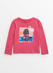 Tu Bright Pink Oh Happy Day Long Sleeve Top 1-2 years Years female