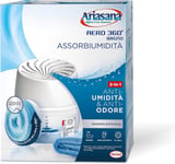 Aero 360° Kit De Bain Absorbant L'Humidité, Déshumidificateur Maison Non Électrique, Absorbe L'Humidité Contre La Condensation, La Moisissure Et Les Mauvaises Odeurs, 1 Appareil Et 1 Recharge