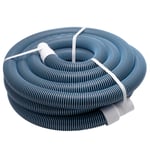 vhbw Tuyau flexible pour piscine raccord 38mm 11m pour skimmer, aspirateur, filtre - stabilisé UV, résistant au chlore