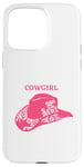 iPhone 15 Pro Max Pink Cowgirl Hat for Cowgirls and Rodeos Case