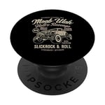 Moab Utah Hells Revenge 4x4 Style vintage vieilli PopSockets PopGrip Adhésif