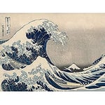 Fine Art Prints Katsushika Hokusai Under The Wave Off Kanagawa Impression sur toile de qualité supérieure Décoration murale