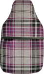 Gorgeous Classic Plum Tartan Check Padded Cotton Cover 2 Litre Hot Water Bottle