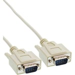 InLine Serial Cable DB9 M/M 2m 2m Male 9pin Sub D Male 9pin Sub D Gris câble Série - câbles Série