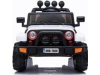 Lean Cars LEANToys Batteridriven Jeep BRD-7588 Vit 4x4