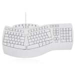 Perixx Periboard-512 clavier USB QWERTZ Allemand Blanc - Claviers (Standard, USB, Clavier à membrane, QWERTZ, Blanc)