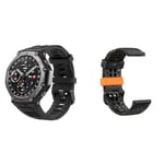 Amazfit T-Rex 3 Outdoor Smartwatch 48mm balance Upcycled Silicone Straps Solaris Black