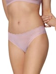 Sloggi Womens Zero Feel Lace Brazilian Panty Brief - Purple Polyamide - Size X-Large