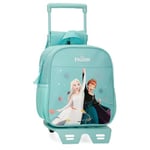 Disney Joumma La Reine des Neiges Always Close to The Heart Sac à Dos préscolaire avec Chariot Bleu 21 x 25 x 10 cm Polyester 5,25 l, Bleu, Talla única, Sac à Dos préscolaire avec Chariot