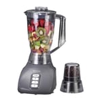 Krypton Food Jug Blender 1.6L Smoothie Maker 50g Coffee Spice Mill 650W Grey