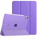 TiMOVO for iPad Air 11 Inch Case M2 2024, iPad Air 5th Generation 2022/iPad Air 4th Gen 2020 10.9 Inch, Slim Hard Translucent Back Cover Fit iPad Air Case, Support Auto Wake/Sleep, Hibiscus Purple