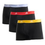 adidas 3P Active Flex Cotton Trunk Multi-colour-2 bomull XX-Large Herre