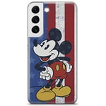 ERT GROUP Coque de téléphone Portable pour Samsung S22 Original et sous Licence Officielle Disney Motif Mickey 021 Parfaitement adapté à la Forme du téléphone Portable, Coque en TPU