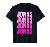 First Name Apparel Personalised Name Jonas I Love Jonas T-Shirt