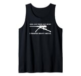 Kids Rap Music Prefer Heavy Metal M2 Machine Gun Joke Tank Top