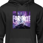 Hoodie för Vuxen | Bekväm Huvtröja Fortnite svart M