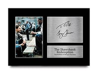 HWC Trading The Shawshank Redemption Gift Signed A4 Printed Autograph Tim Robbins Morgan Freeman Gifts Photo Display