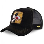 Cartoon kanin anka baseball keps anime sommar mesh keps amerikansk trucker hatt solskydd Stor katt svart