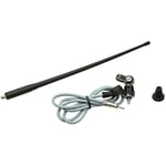 ACV - Antenne de toit amfm universelle flexible 0-180 Tige 38.5cm caoutchouc noir