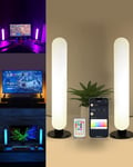 Lampe de bureau intelligente avec contrôle WiFi APP pour Alexa et Google Home, réglable en blanc et RVB avec synchronisation de musique pour jeux, films, PC, TV et décoration de pièce