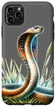 Coque pour iPhone 11 Pro Max Serpent Cobra x Serpent dans l'herbe