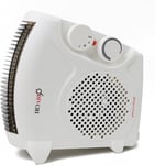 2 In 1 Portable Electric Fan Heater with Heat Settings & Cool Function 2000W