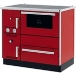 Cuisinière Bois Chauffage (7,44 kW) + Bouilleur (20,1 kW) Sannover 27 kW Rouge