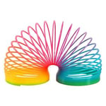 80s Party Table Decorations Slinkys Pack of Six Multicoloured 7.5cm x 6.5cm