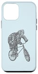 Coque pour iPhone 12 mini Vélo Tortue Drôle Biker Reptile Vélo Cool Bike