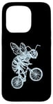 Coque pour iPhone 15 Pro Bee Cycling Vélo Drôle Animal Cool Insecte Biker Ride Bike