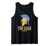 The Iliad of Homer Ancient Greek Helmet Symbol Tank Top