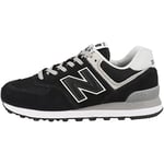 New Balance Women's 574 Sneaker, Black Light, 3 UK