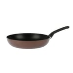 Sitram 713656 Poêle Aluminium Pressé EBENE Marron Ø 28 cm H 5,5 cm - Revêtement anti-adhésif Whitford Xylan sans PFOA, Manche thermorésistant soft touch - Tous feux dont induction