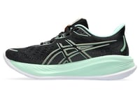 ASICS Femme Gel-Cumulus 26 Sneaker, Black Mint Tint, 35.5 EU