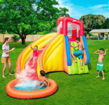 Inflatable Bounce House Bouncy Castle Giant Jumping Playhouse w/Slide Ball Pit