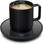 Azyh Chauffe-bougie intelligent pour bureau, chauffe-tasse électrique avec arrêt automatique, chauffe-tasse en toute sécurité pour café, cacao, lait, bougie, nourriture, chauffe-tasse pour la maison,