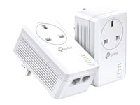 TP-Link TL-PA7027P V1 Starter Kit - Kit d'adaptation pour courant porteur commutateur 2 ports - 1GbE, HomePlug AV (HPAV), HomePlug AV (HPAV) 2.0, IEEE 1901 - - Branchement mural